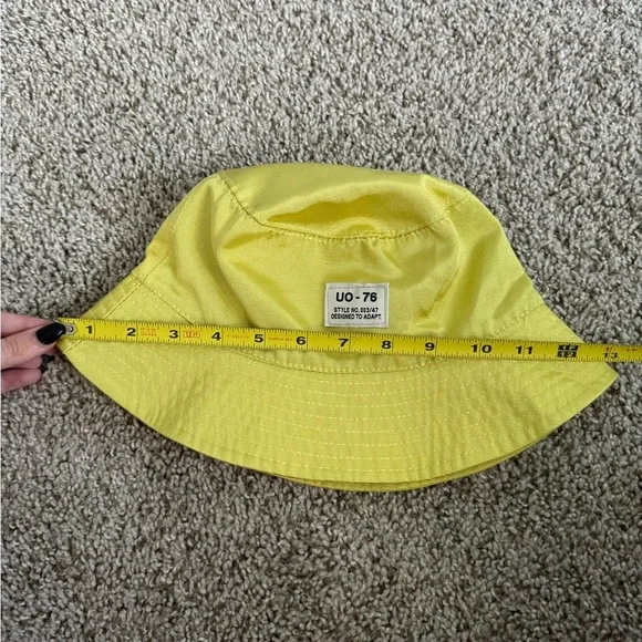 Urban Outfitters Natural UO-76 Canvas Bucket Hat Yellow - Picture 6 of 6